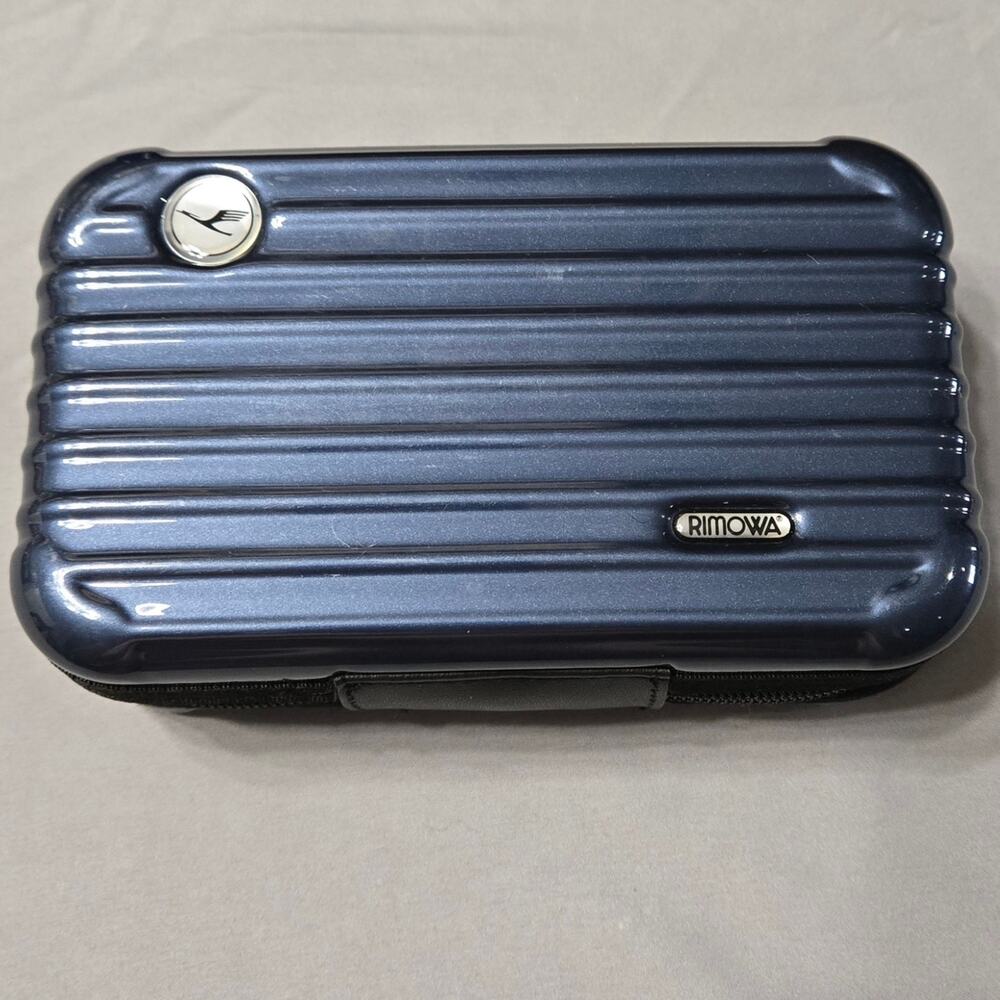 RIMOWA x Lufthansa First Class Amenity Kit Mini Hard Case Navy Blue
